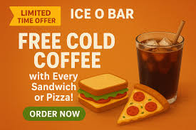 sandwish and cold coffe